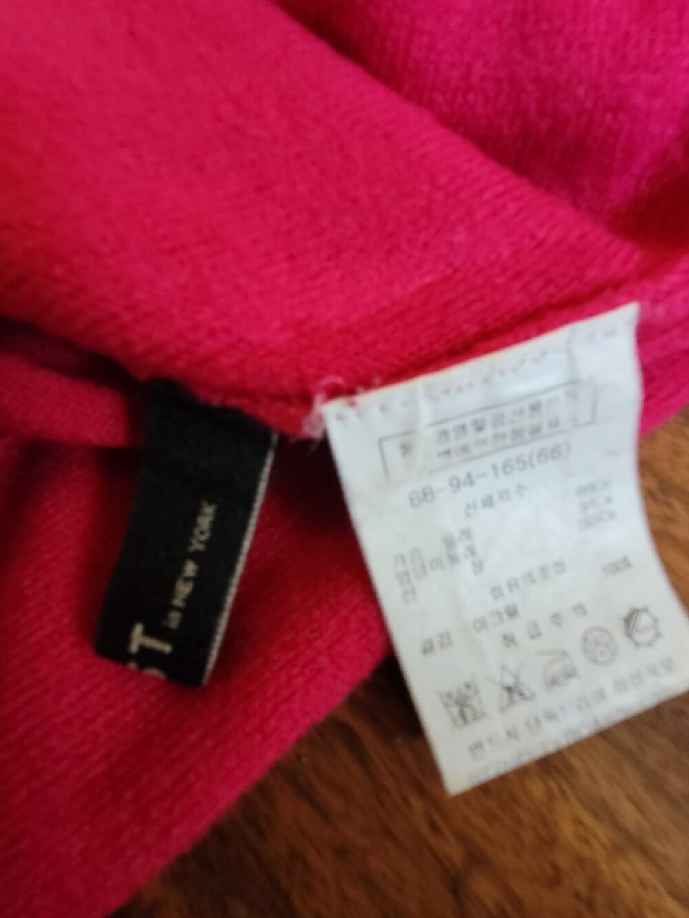 LIST Hot Pink Cowl Neck Knit Sweater Top Long Sleeve Pullover, Womens Size M - Picture 3 of 3